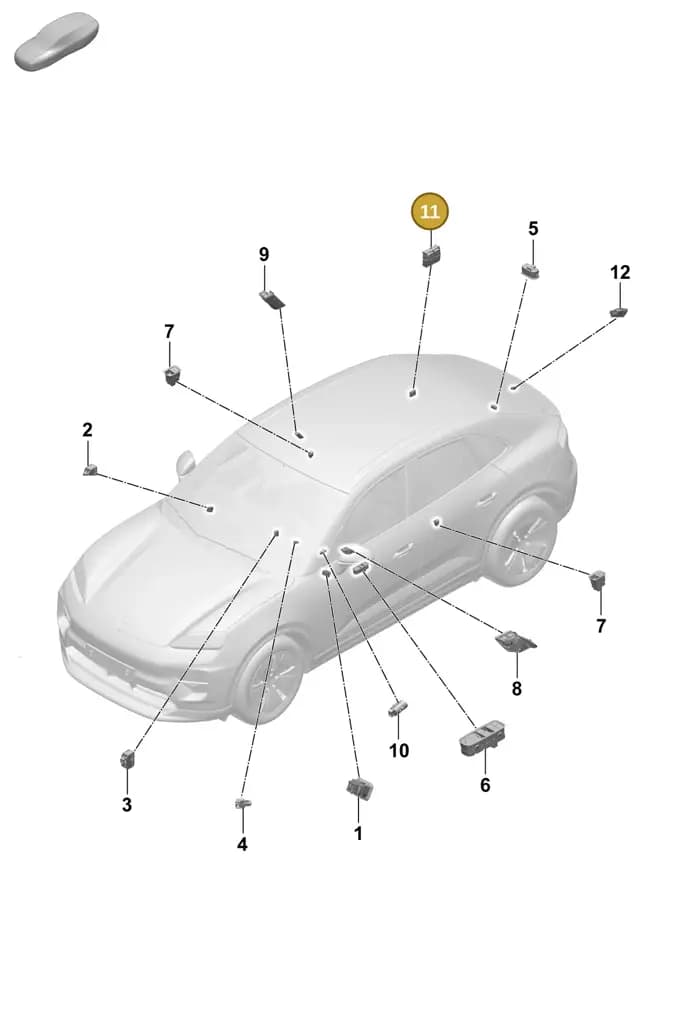 95C959511D6N3 — Porsche Macan (2024-2024) diagram p61905500, position 11