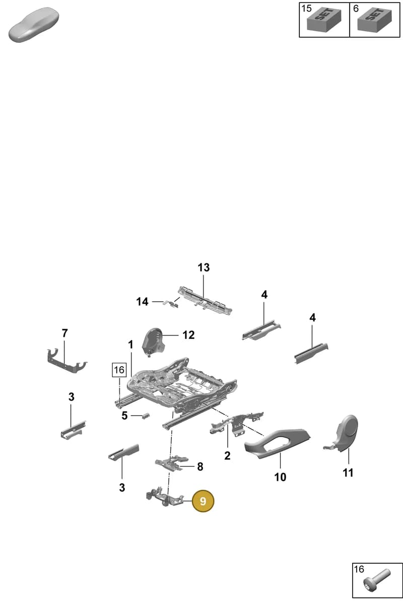 95C959729 — Porsche Macan (2024-2024) diagram p61817100, position 9