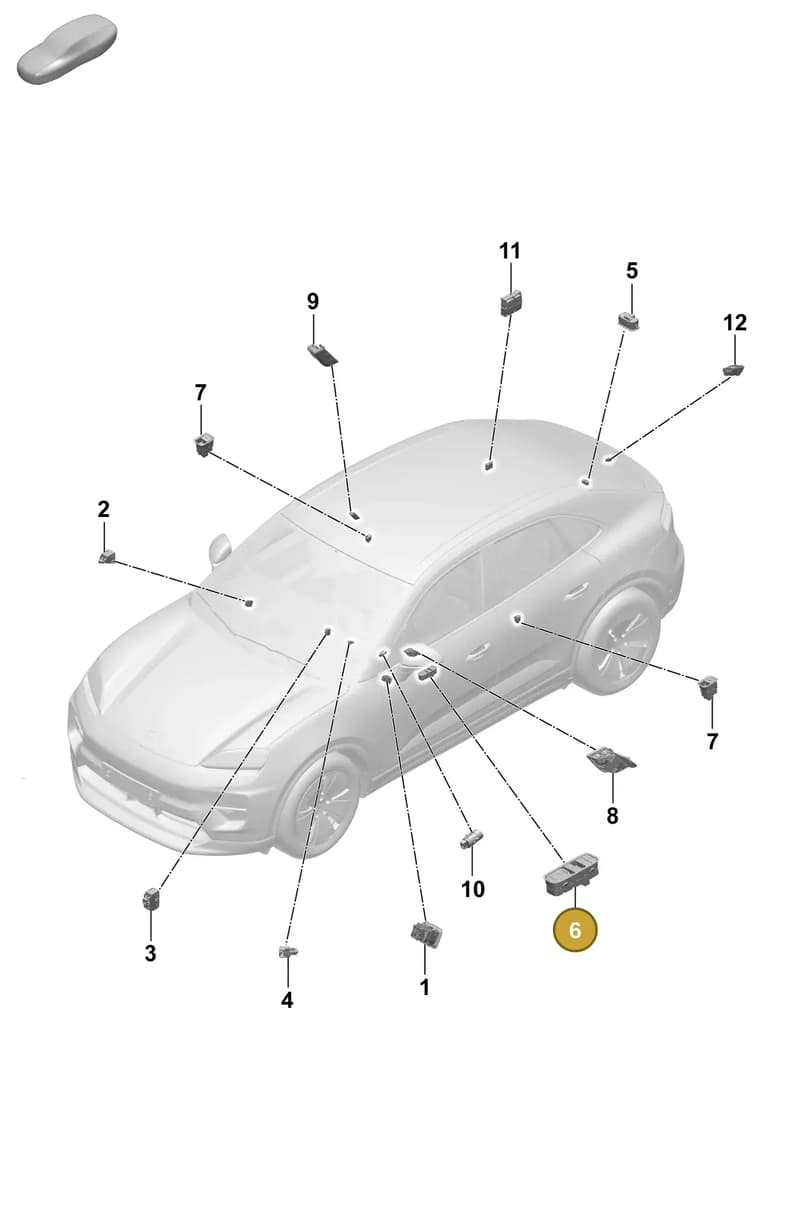 95C9598586N3 — Porsche Macan (2024-2024) diagram p61905500, position 6