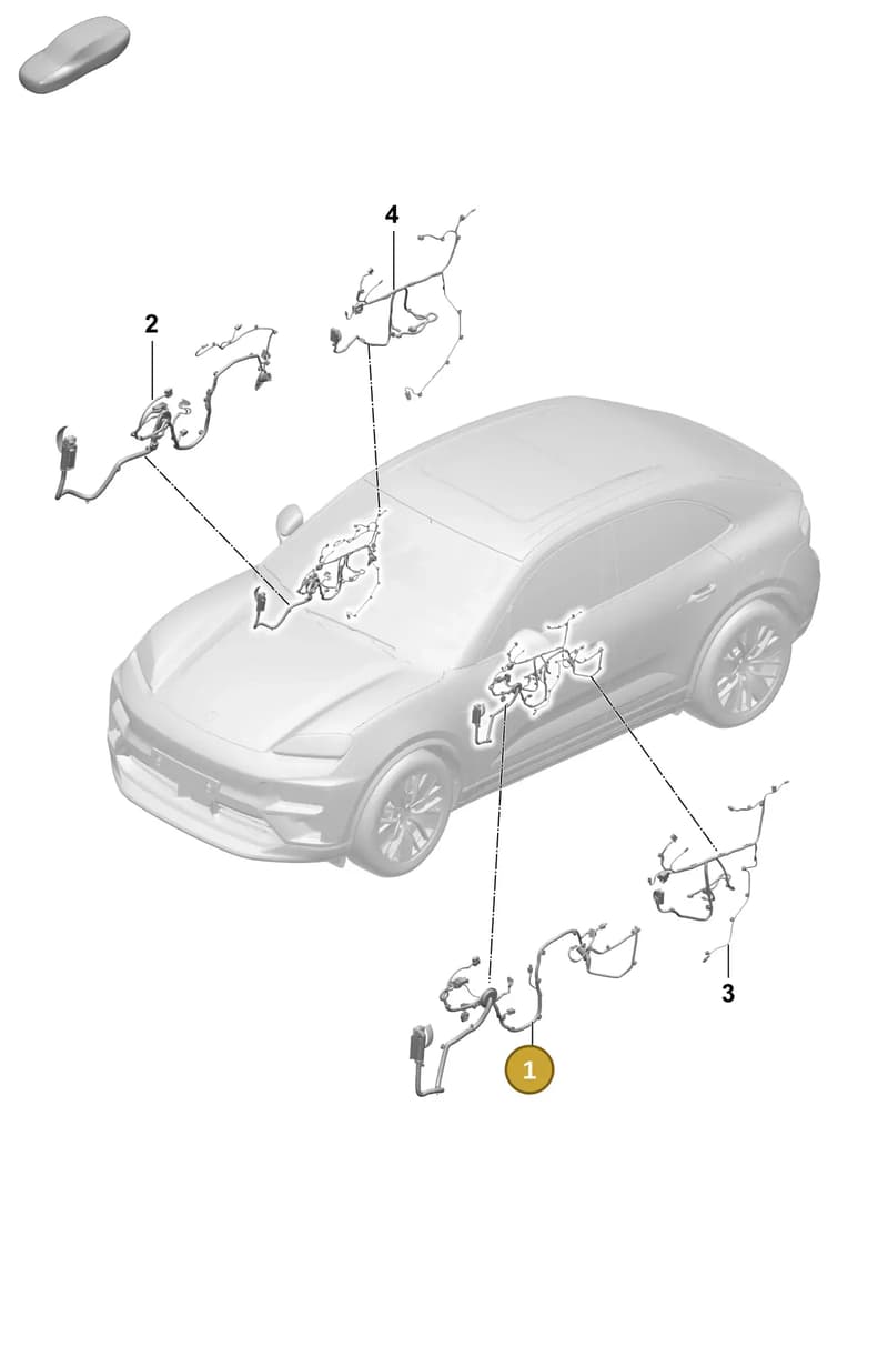 95C971029BE — Porsche Macan (2024-2024) diagram p61903600, position 1