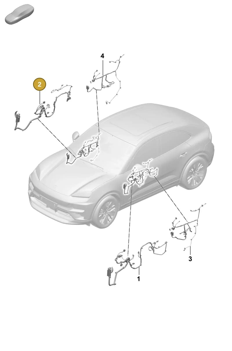 95C971030P — Porsche Macan (2024-2024) diagram p61903600, position 2