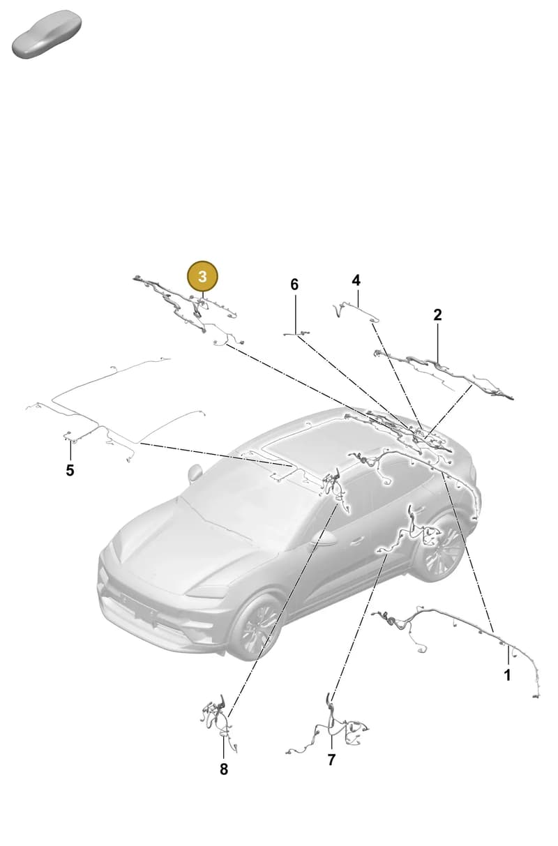 95C971148AA — Porsche Macan (2024-2024) diagram p61903500, position 3