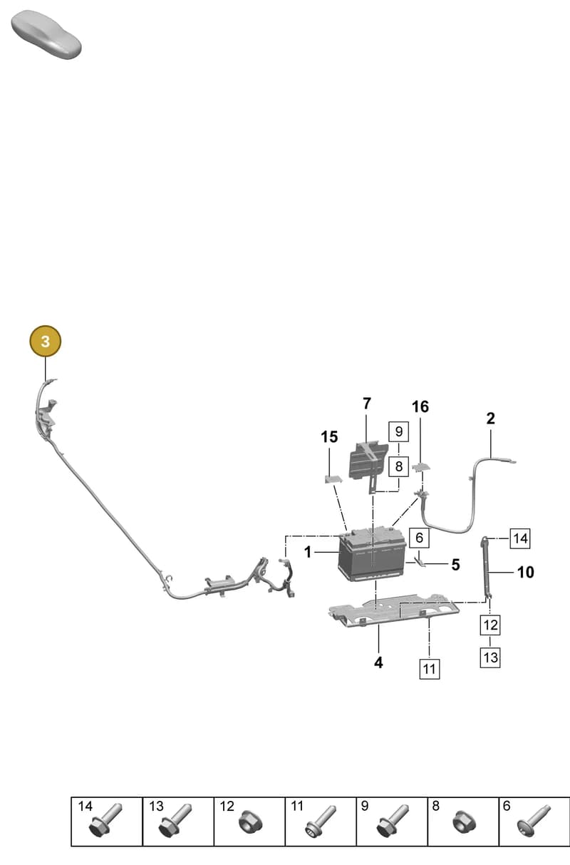 95C971225A — Porsche Macan (2024-2024) diagram p61902300, position 3