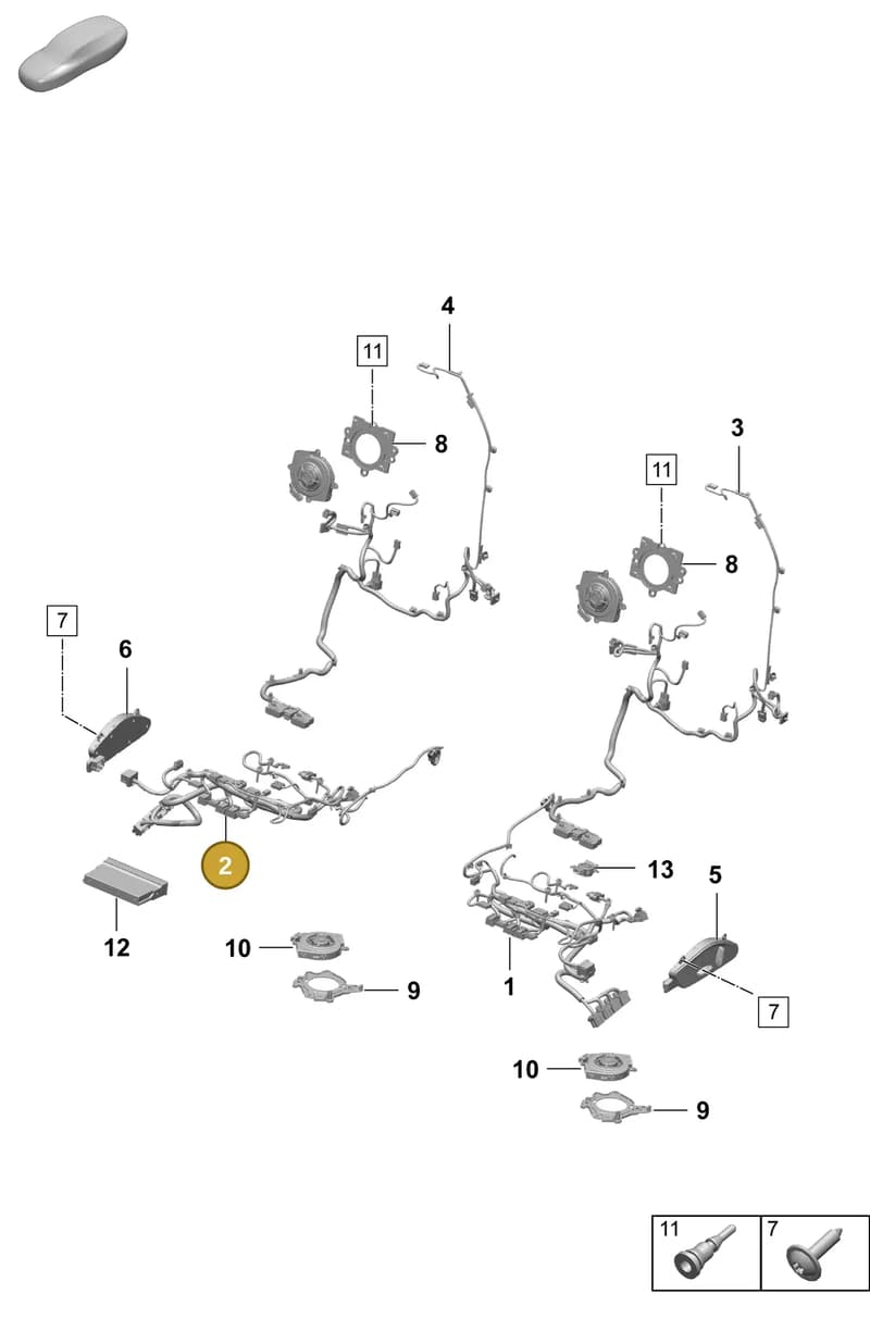 95C971364CH — Porsche Macan (2024-2024) diagram p61817520, position 2