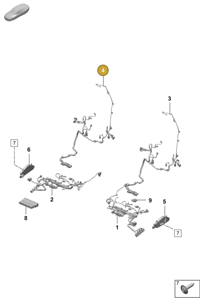 95C971384C — Porsche Macan (2024-2024) diagram p61817500, position 4