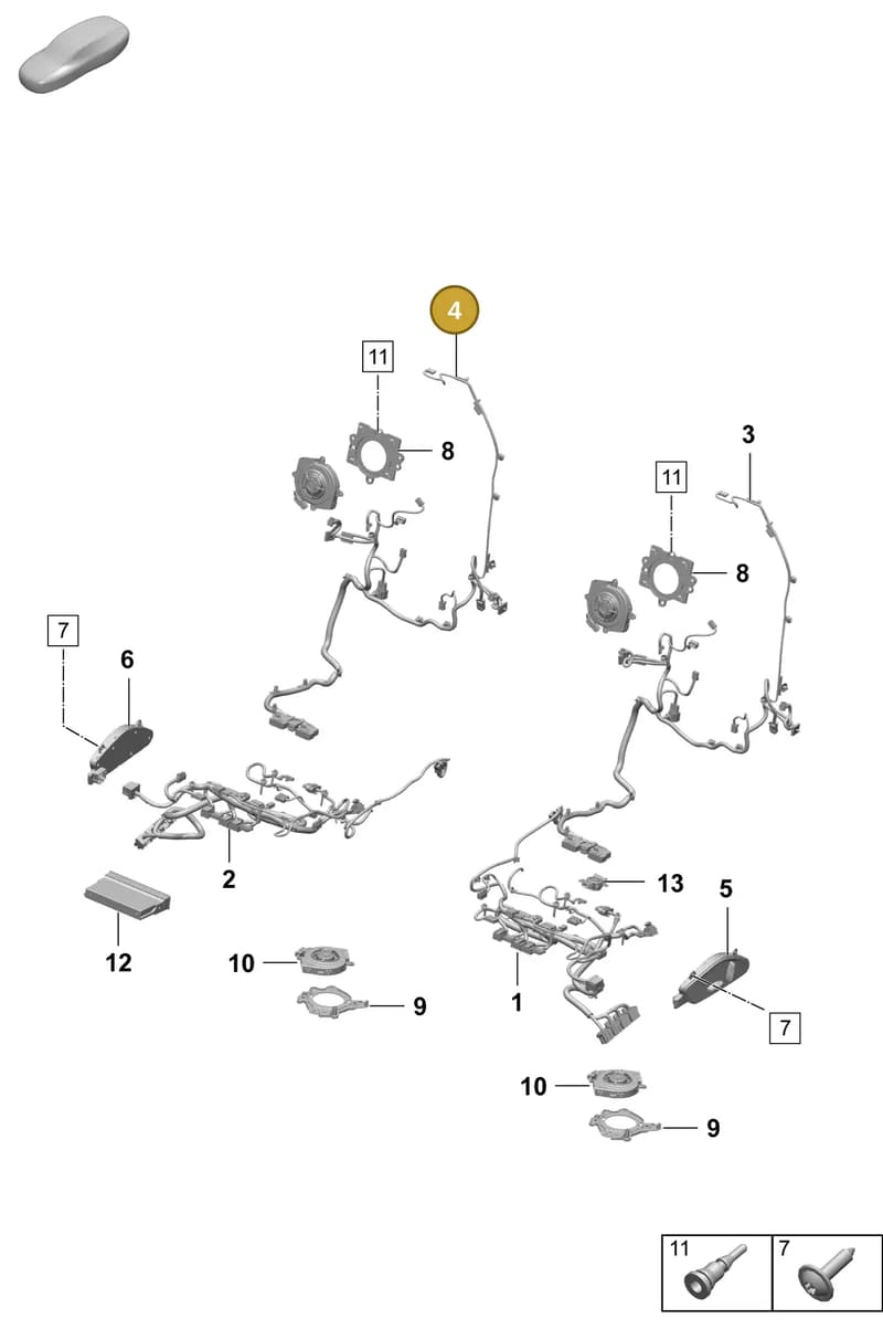 95C971384N — Porsche Macan (2024-2024) diagram p61817520, position 4