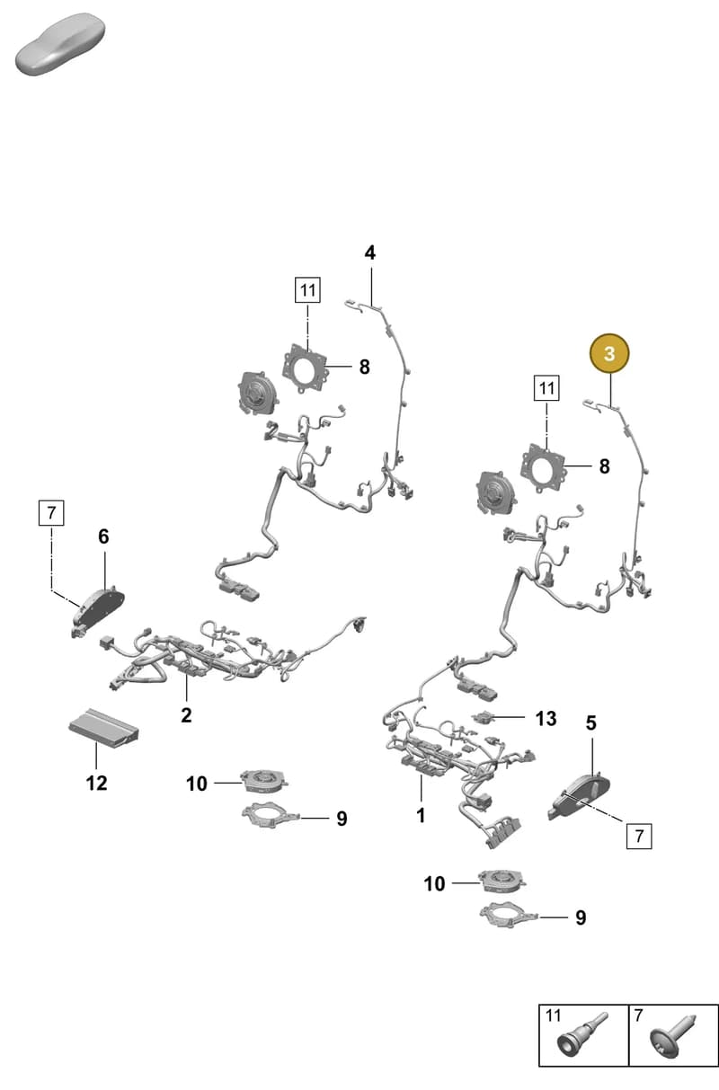 95C971385L — Porsche Macan (2024-2024) diagram p61817510, position 3