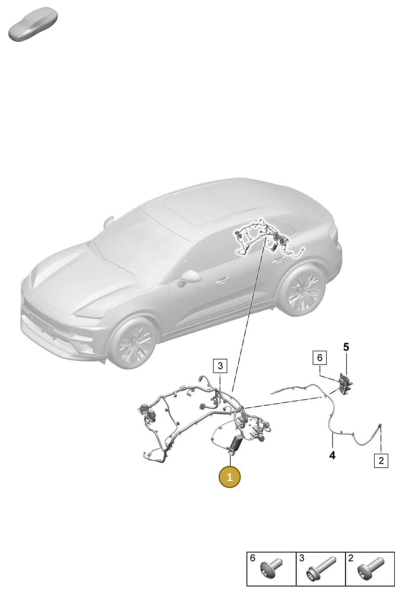 95C971595G — Porsche Macan (2024-2024) diagram p61903200, position 1