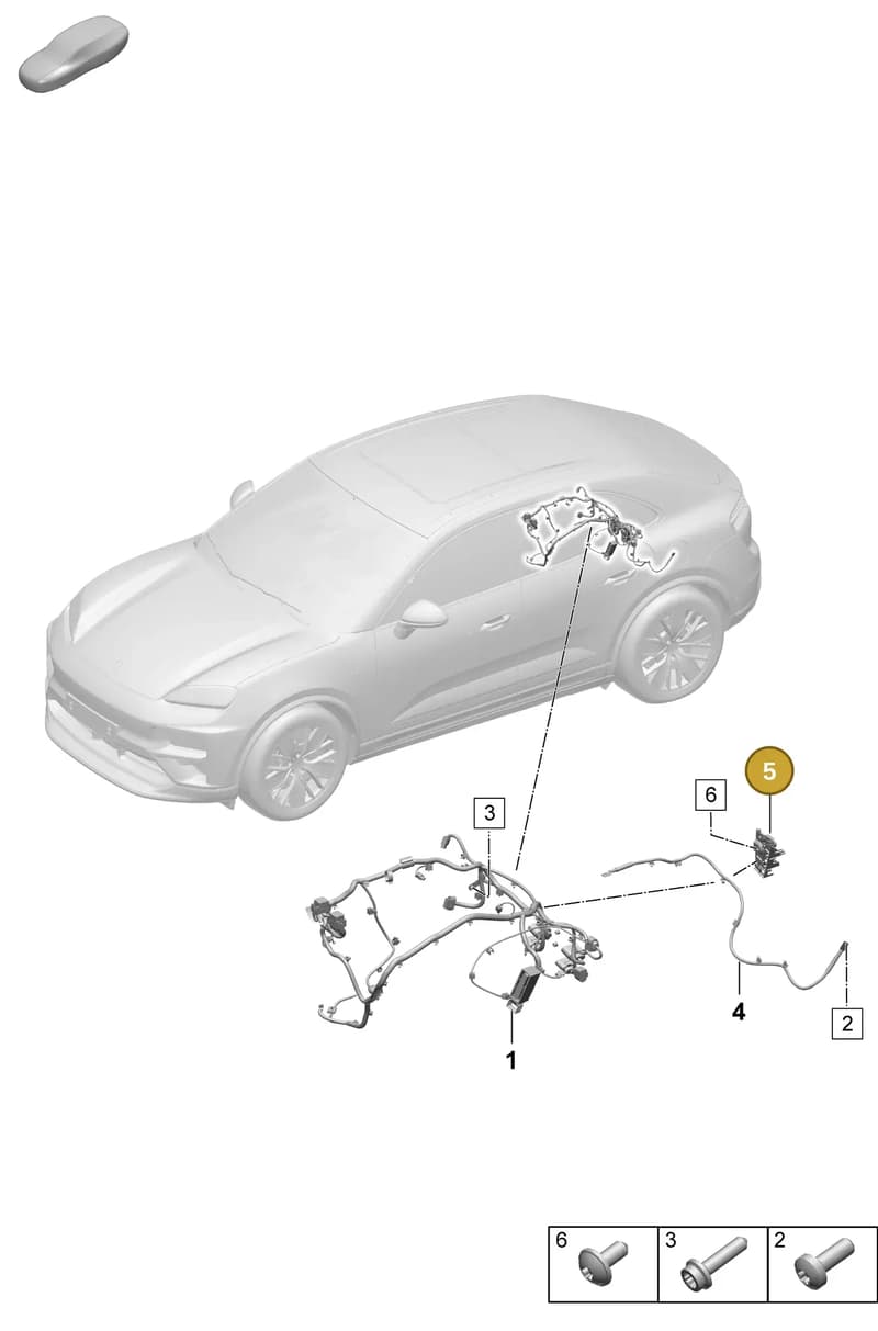 95C971846 — Porsche Macan (2024-2024) diagram p61903200, position 5