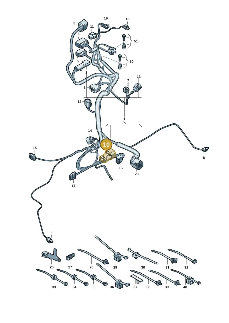 95C972752 — Audi RS e-tron GT (2020-2025) diagram 4j1971250, position 10