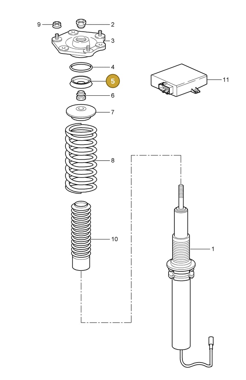 96434318680 — Porsche GT3 RS (2006-2011) diagram p29402000, position 5