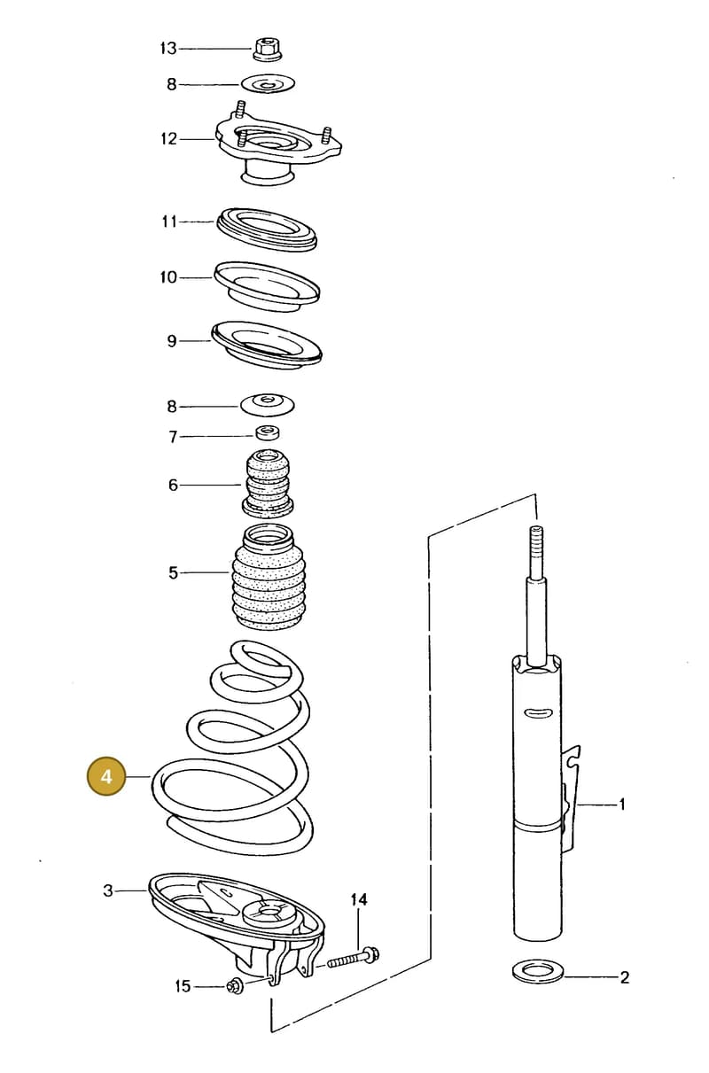 96434318880 — Porsche Turbo (2000-2005) diagram p23402000, position 4
