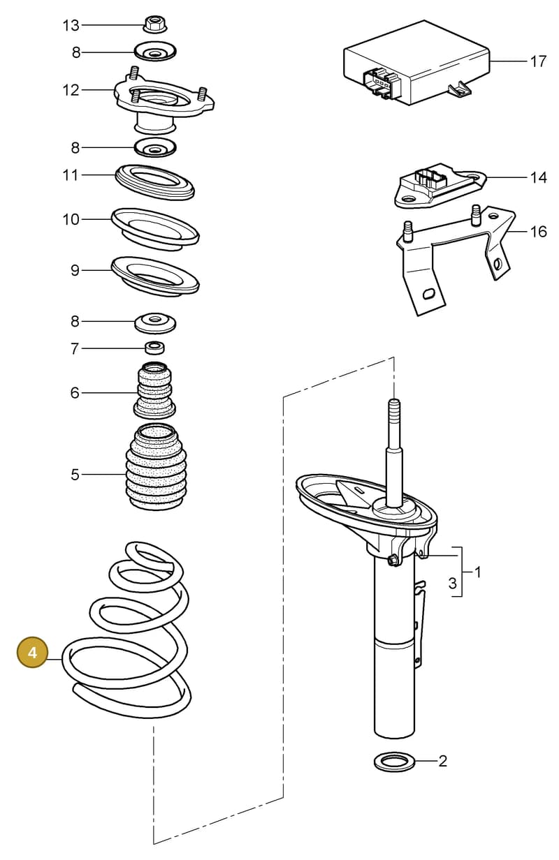 96434318880 — Porsche Turbo (2006-2009) diagram p30402000, position 4