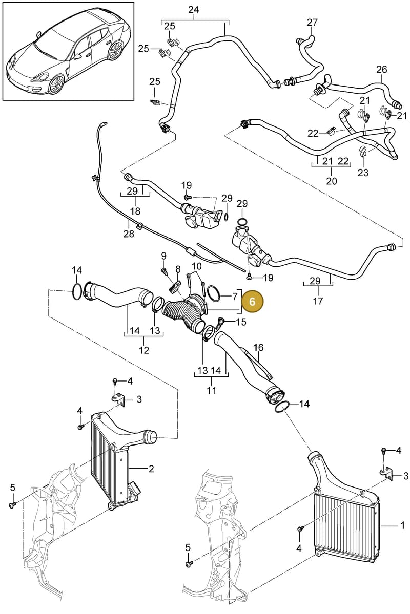 97011014063 — Porsche Panamera (2009-2016) diagram p35107060, position 6