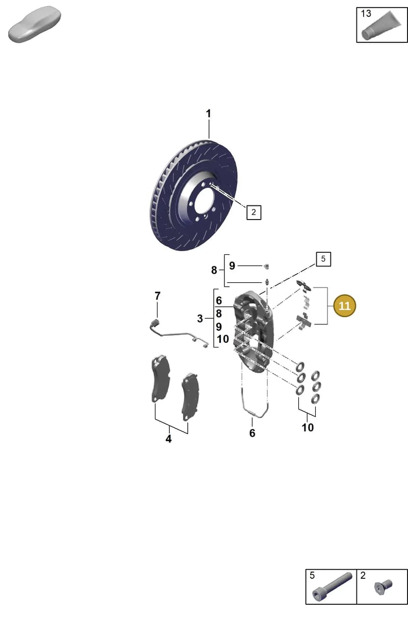 97035195901 — Porsche Boxster Spyder (2019-2020) diagram p55602000, position 11