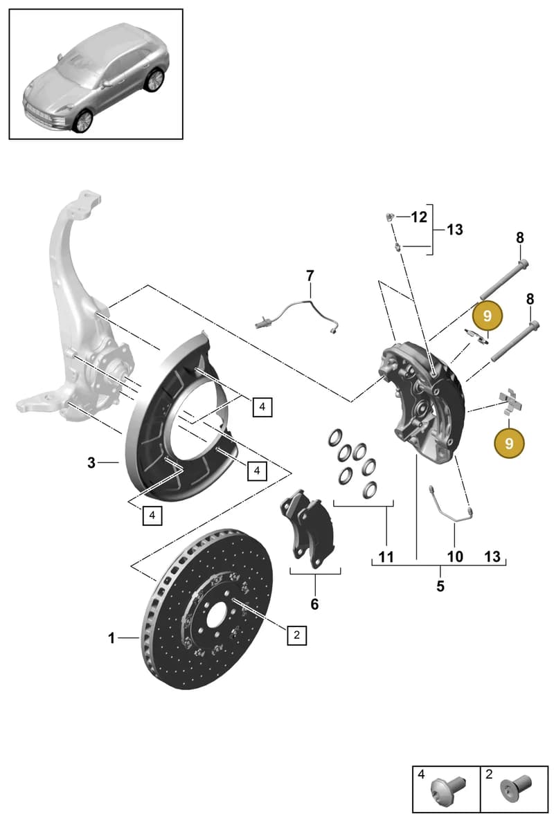 97035195902 — Porsche Macan (2018-2022) diagram p52602020, position 9