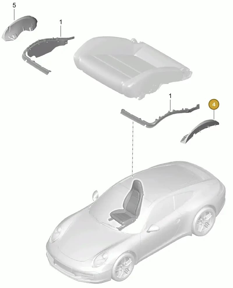 97052151900 — Porsche 991 Carrera 4 (2011-2016) diagram p38817009, position 4