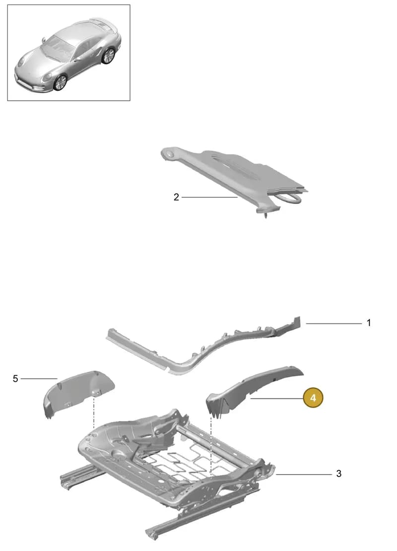 97052151900 — Porsche GT2 RS Clubsport (2013-2020) diagram p42817032, position 4