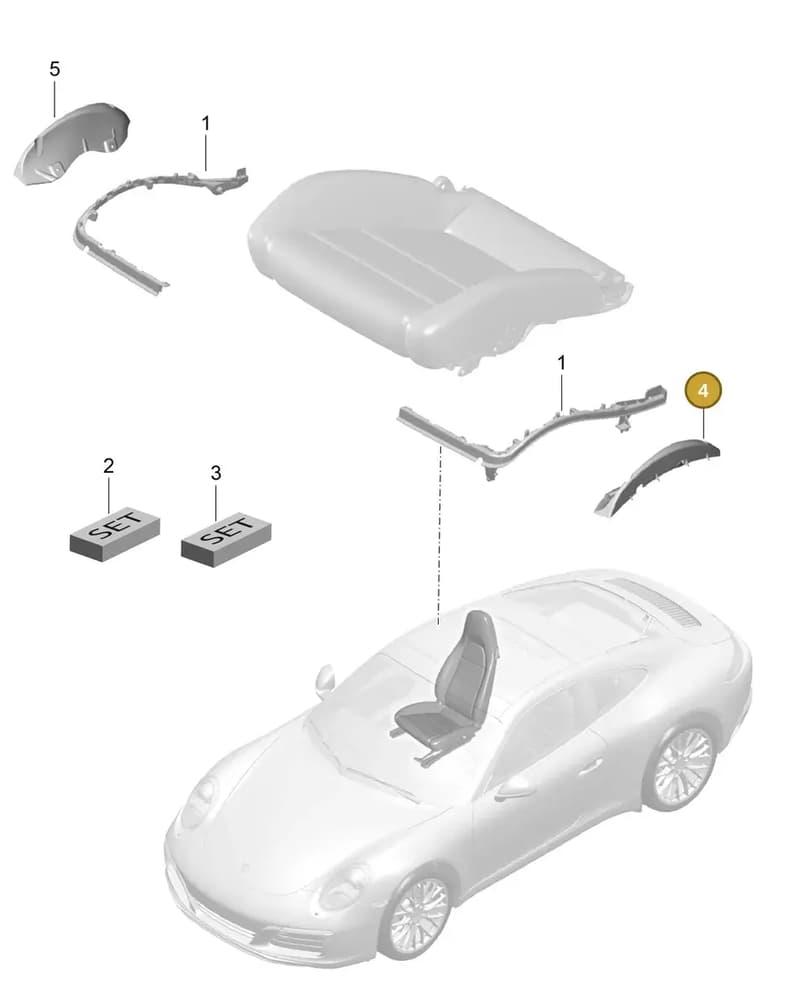 97052151900 — Porsche 911 (2016-2019) diagram p47817009, position 4