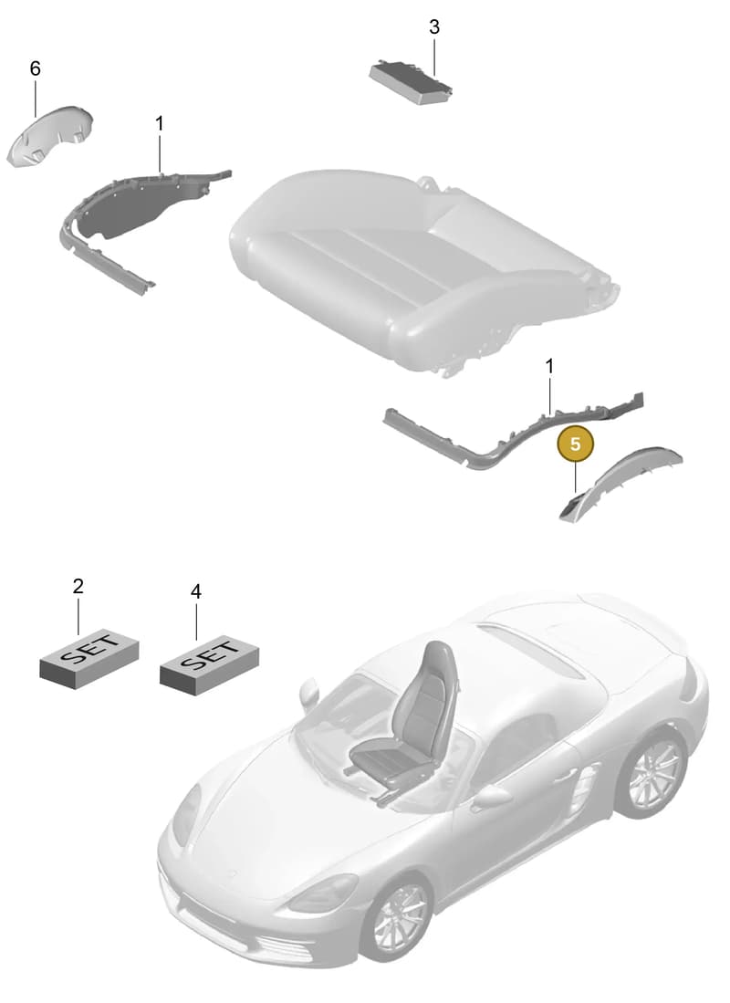 97052151900 — Porsche Boxster (2016-2019) diagram p48817009, position 5