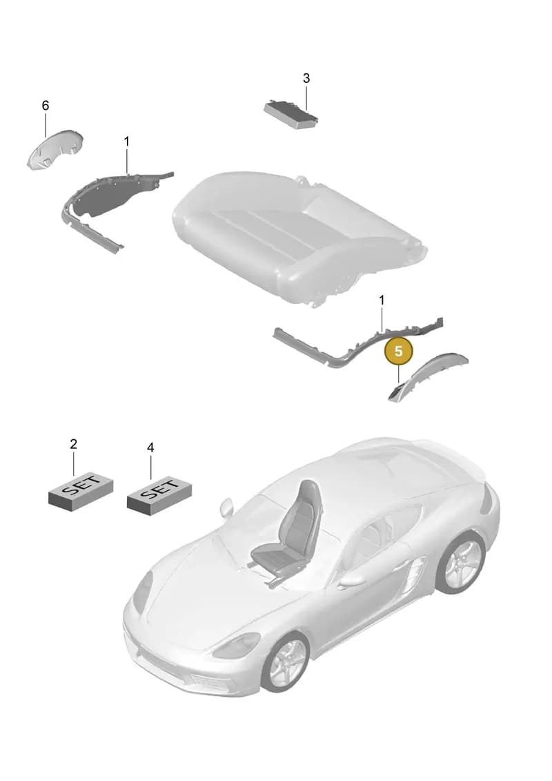 97052151900 — Porsche Cayman (2016-2019) diagram p50817009, position 5