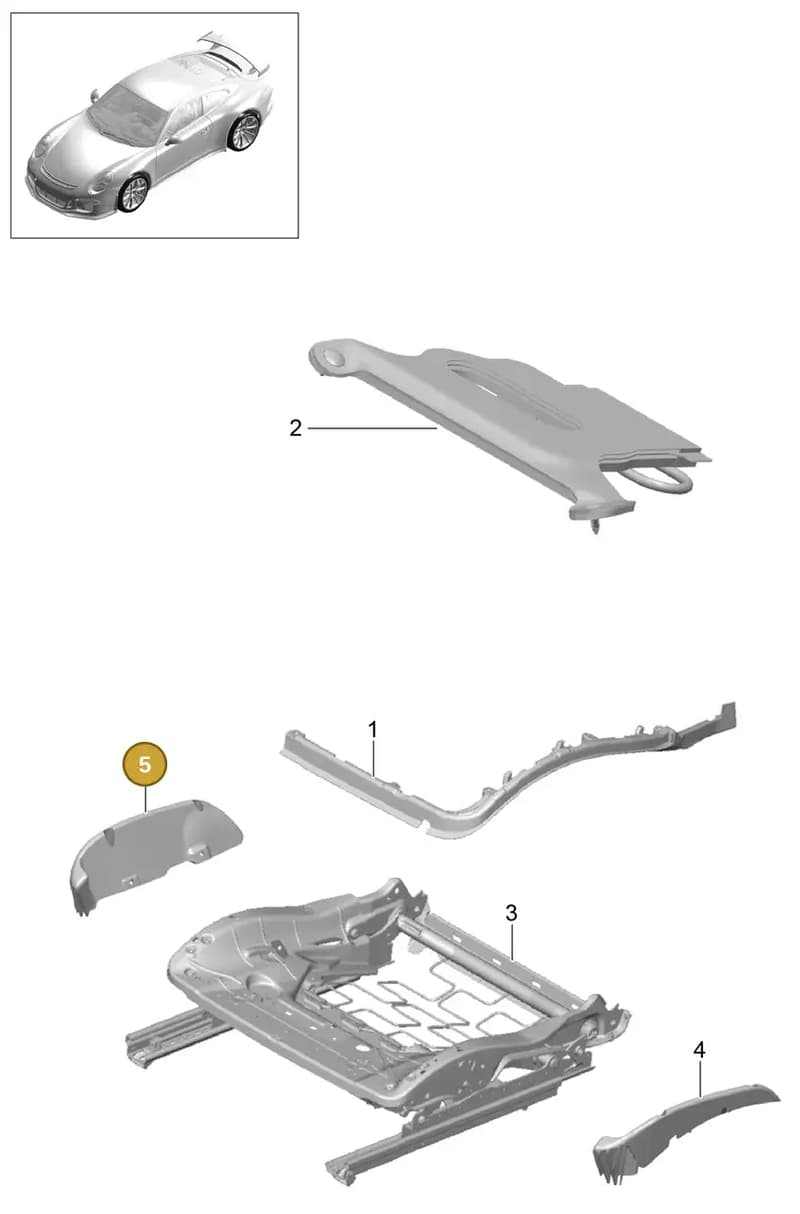 97052152000 — Porsche 911 (2013-2020) diagram p41817032, position 5