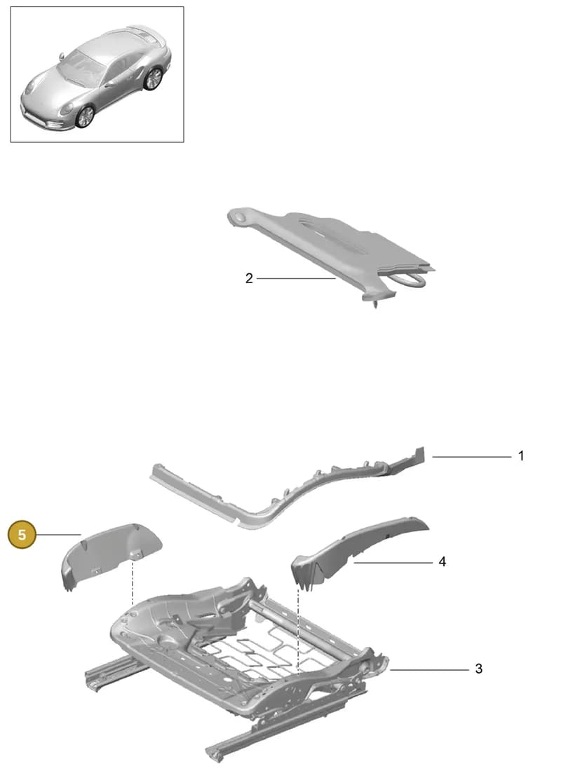 97052152000 — Porsche GT2 RS Clubsport (2013-2020) diagram p42817032, position 5
