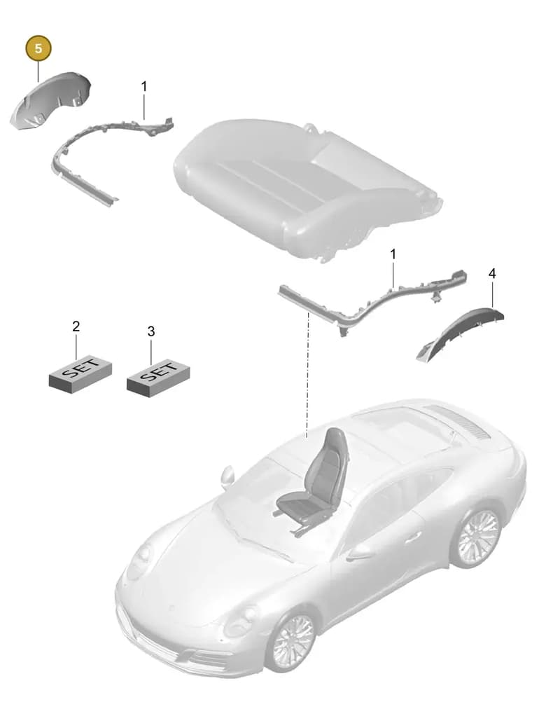 97052152000 — Porsche 911 (2016-2019) diagram p47817009, position 5