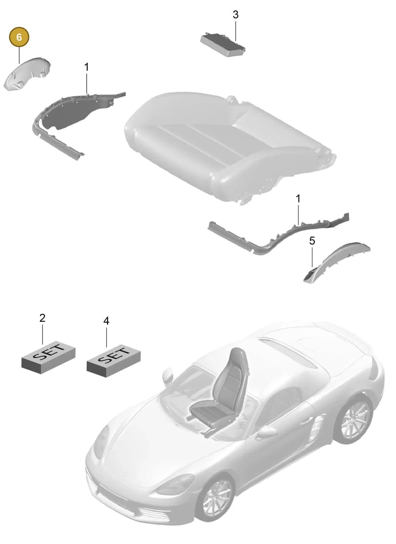 97052152000 — Porsche Boxster (2016-2019) diagram p48817009, position 6