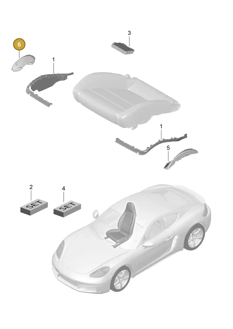 97052152000 — Porsche Cayman (2016-2019) diagram p50817009, position 6