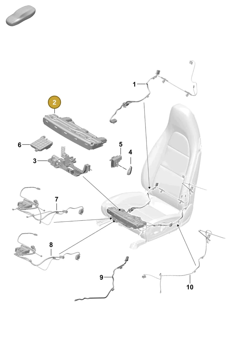 97052174900 — Porsche Boxster Spyder (2019-2020) diagram p54817500, position 2