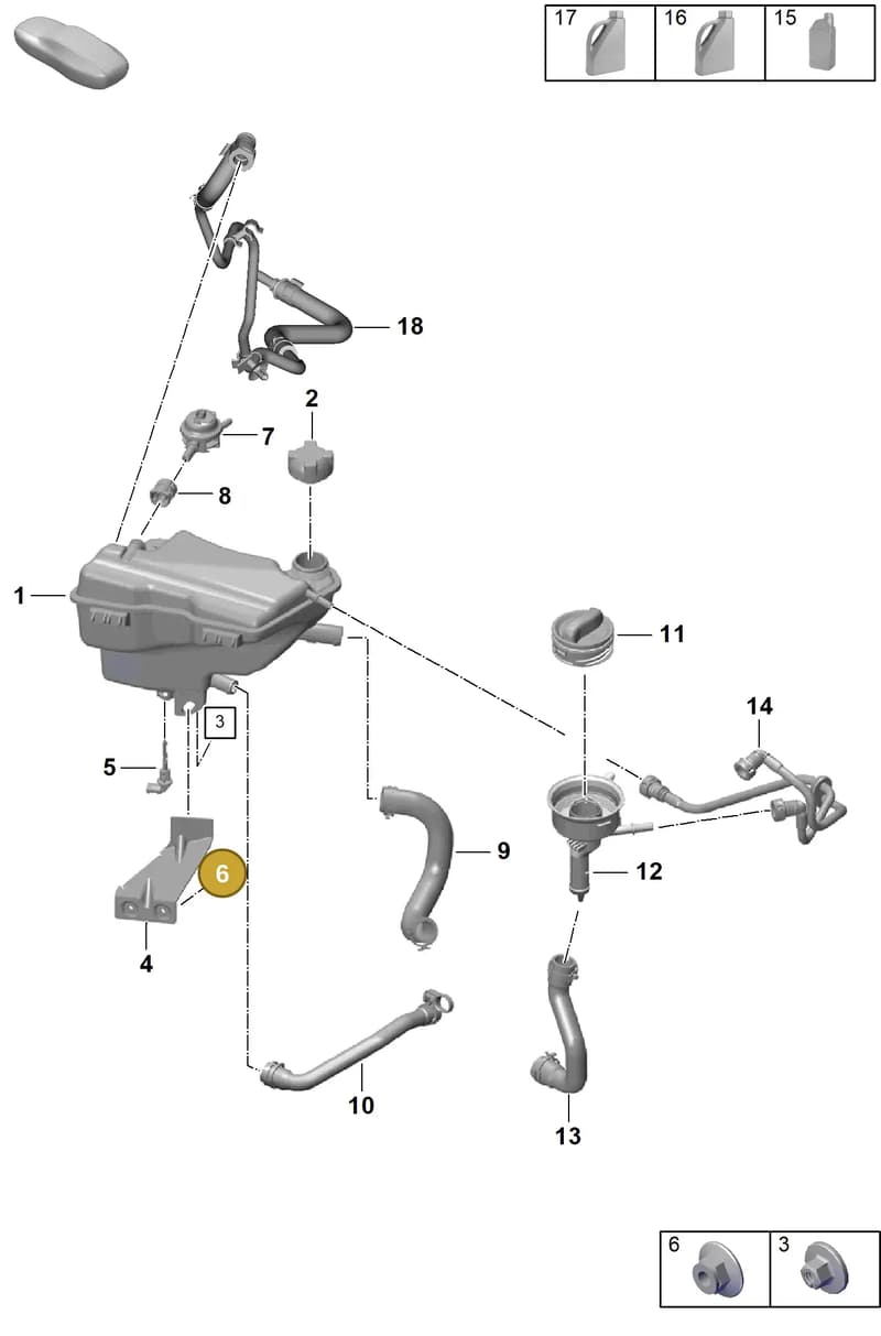 97060650300 — Porsche Boxster Spyder (2019-2020) diagram p55105100, position 6