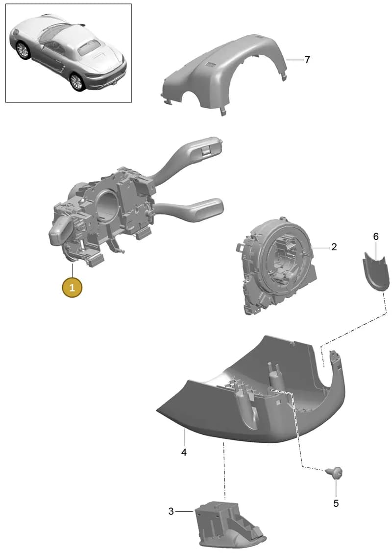970613023501E0 — Porsche Boxster (2016-) diagram p48903010, position 1