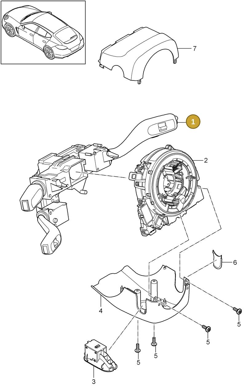970613029501E0 — Porsche Panamera (2009-2016) diagram p35903010, position 1