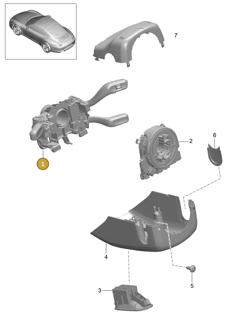970613039501E0 — Porsche 991 Carrera 4 (2011-2016) diagram p38903010, position 1