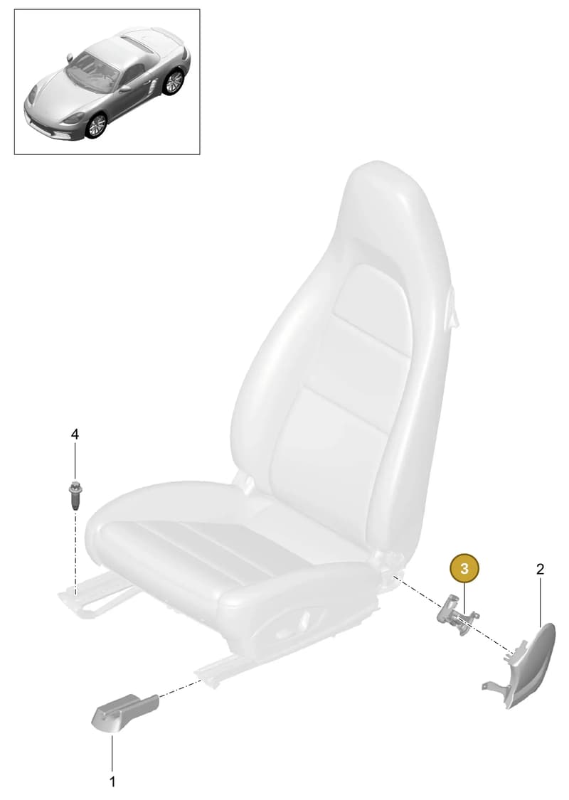 97061853713 — Porsche Boxster (2016-2019) diagram p48817000, position 3