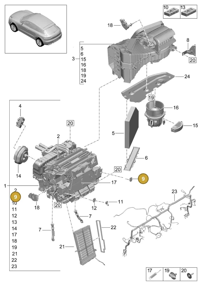 97065325300 — Porsche Macan (2018-2022) diagram p52814000, position 9