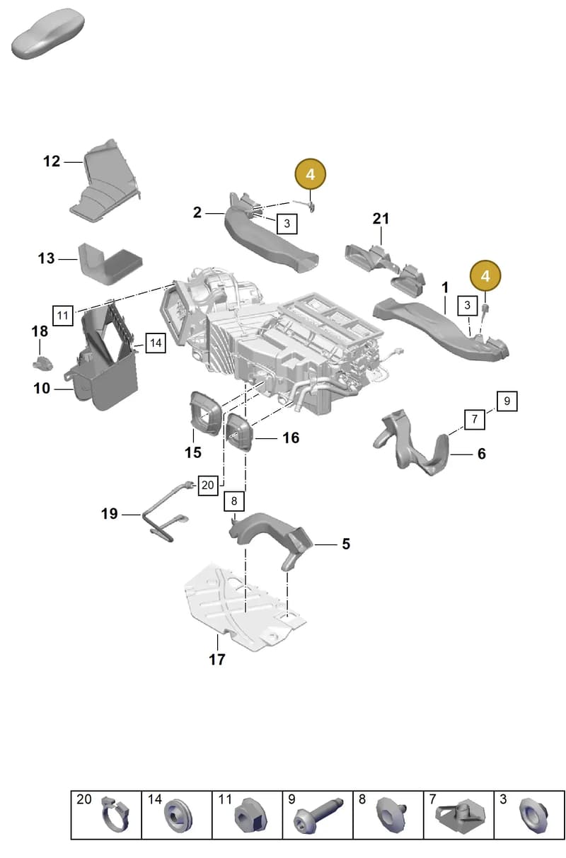 97065325300 — Porsche Cayman (2019-2022) diagram p55813050, position 4