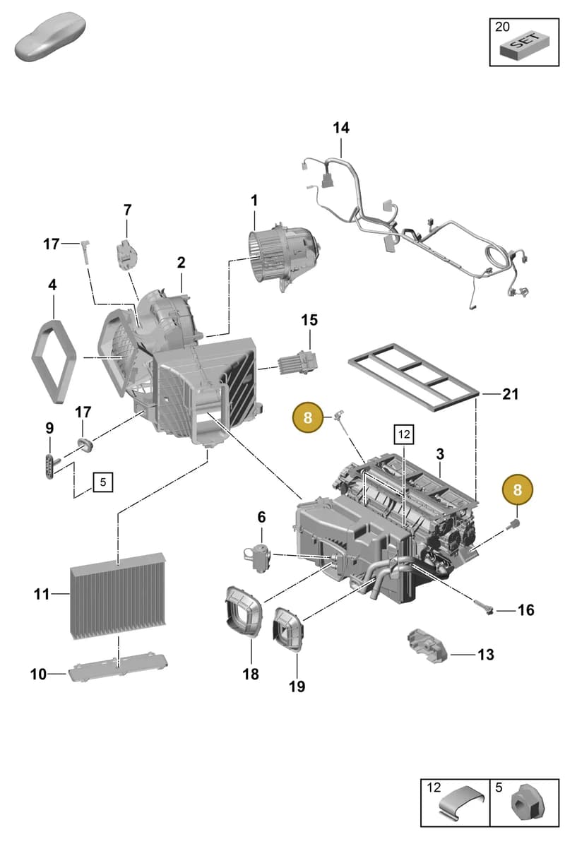 97065325300 — Porsche Boxster Spyder (2019-2020) diagram p55814000, position 8