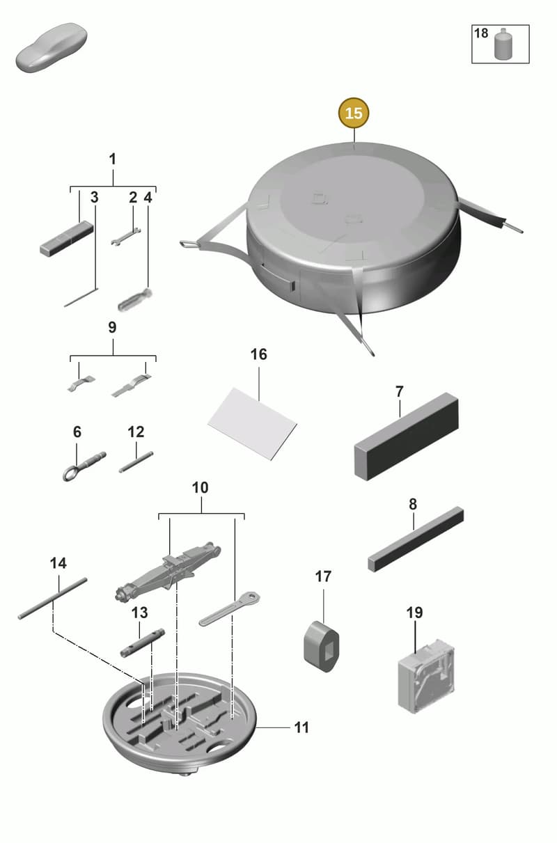 971010534A — Porsche Panamera (2020-2023) diagram p58001000, position 15