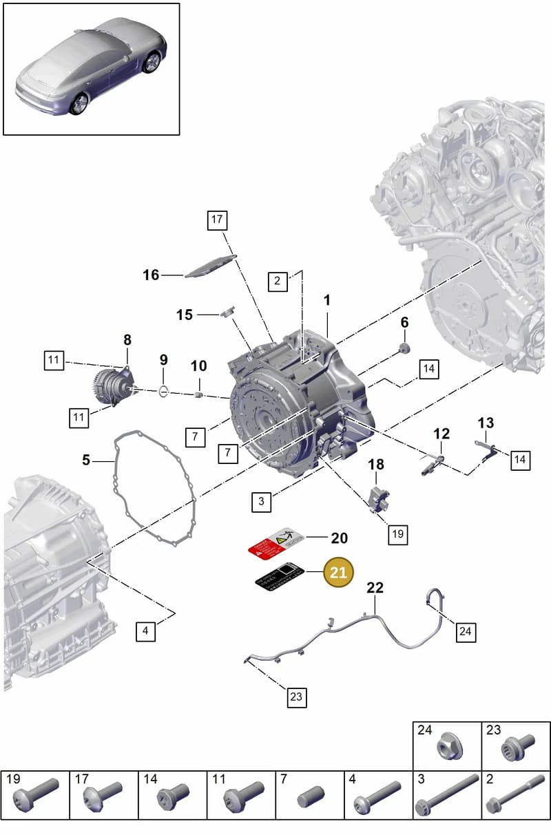 971010602 — Porsche Panamera (2016-2020) diagram p49901010, position 21