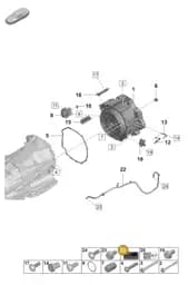 971010602 Porsche Warning Sign for Hybrid Vehicles