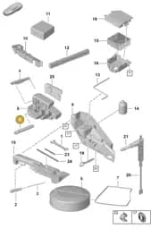 971012219A Porsche Socket Wrench for Wheel Bolts