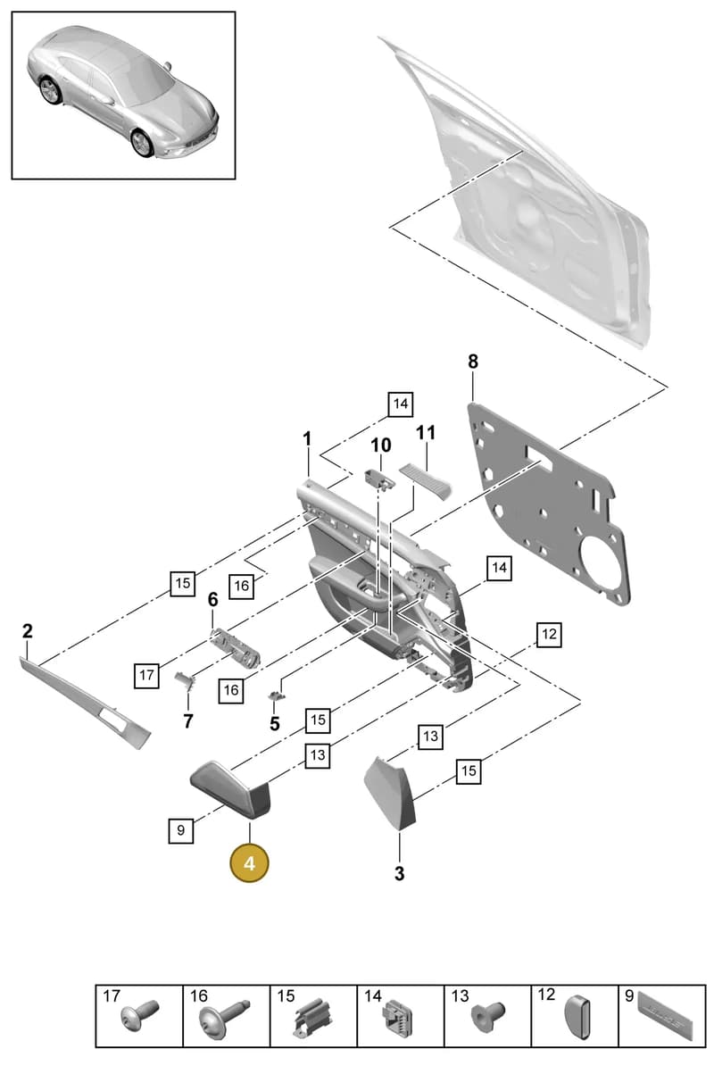 971035144COG6 — Porsche Panamera (2016-2020) diagram p49808010, position 4