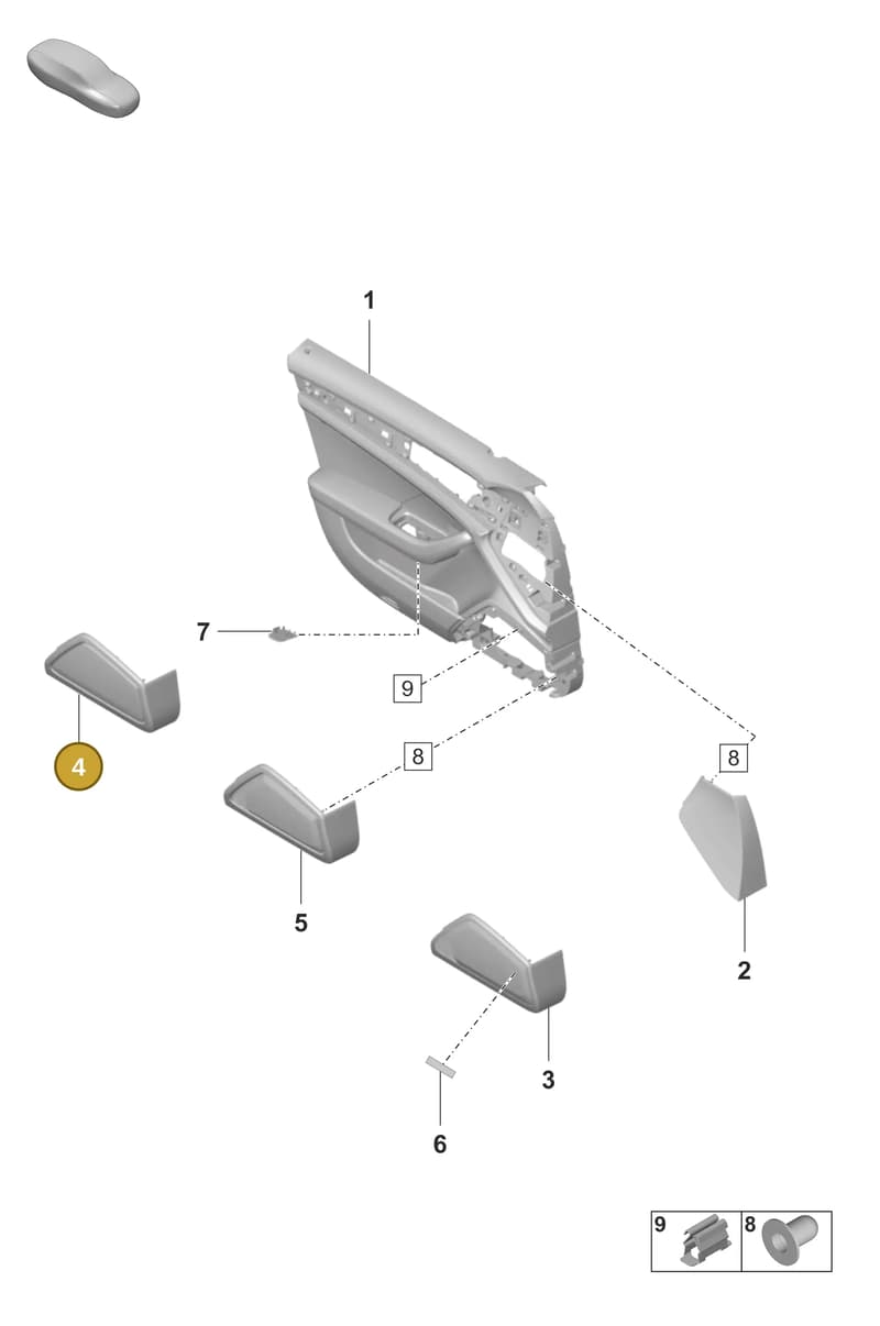 971035144DOA6 — Porsche Panamera (2020-2023) diagram p58808000, position 4