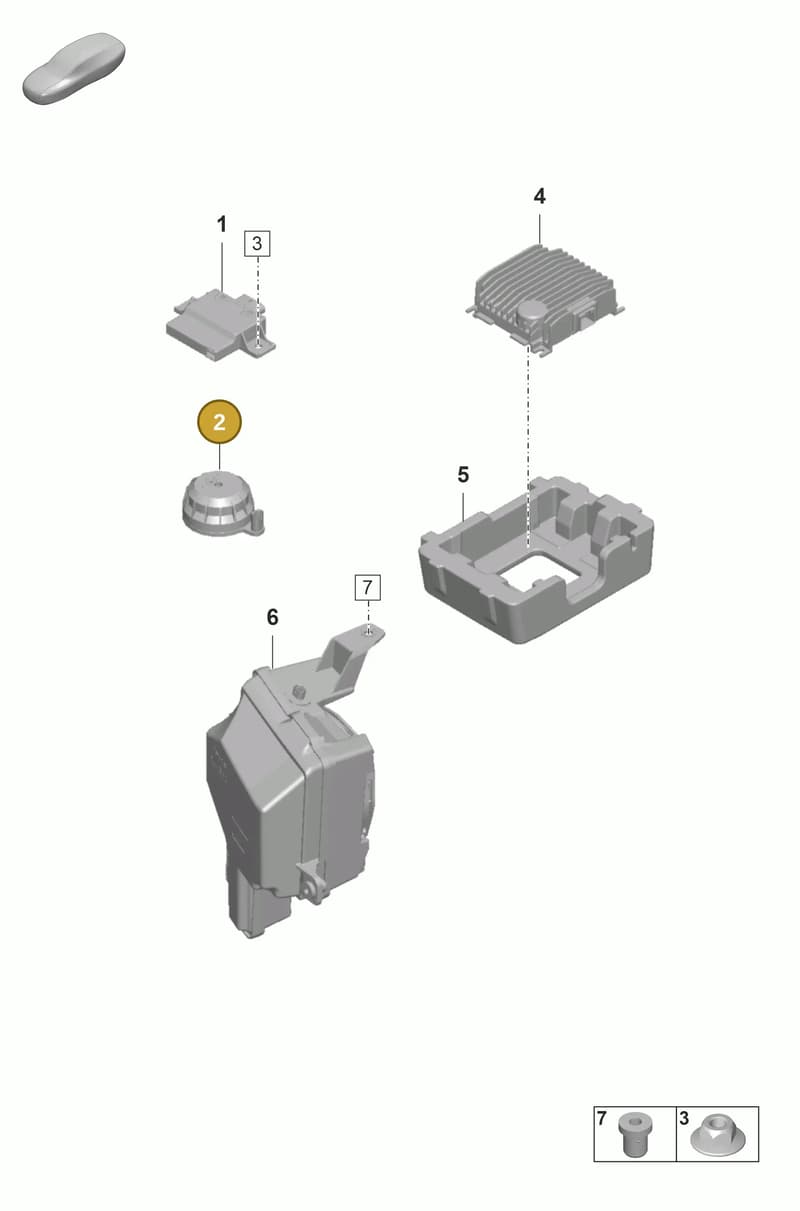 971035223Q — Porsche Panamera (2020-2023) diagram p58911030, position 2