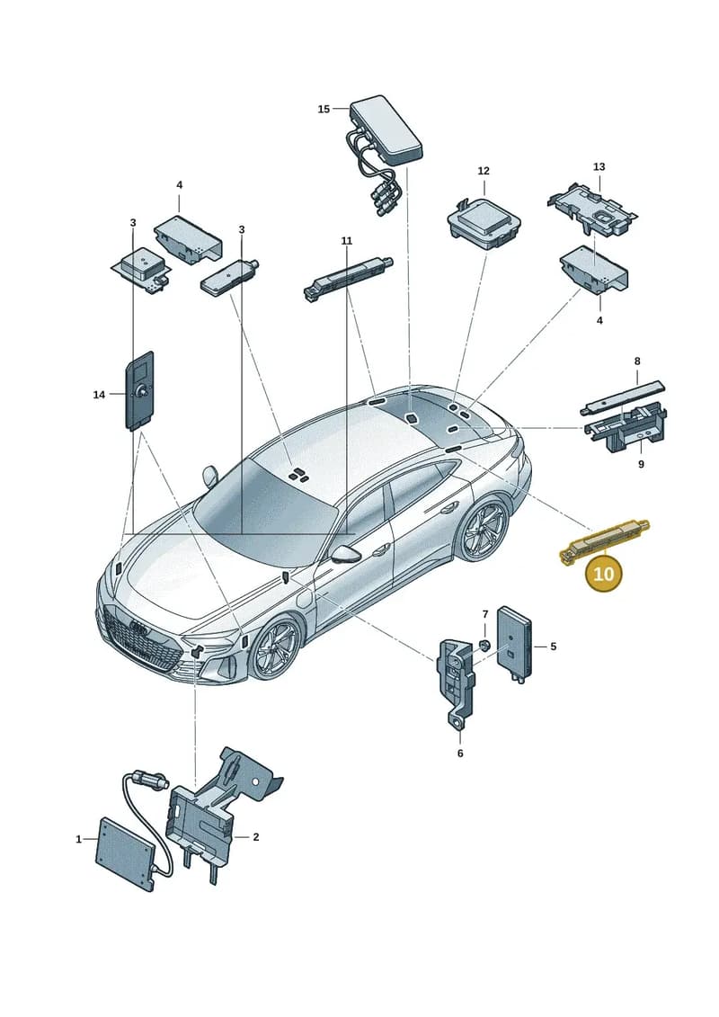 971035225C — Audi RS e-tron GT (2020-2025) diagram 4j1035100, position 10