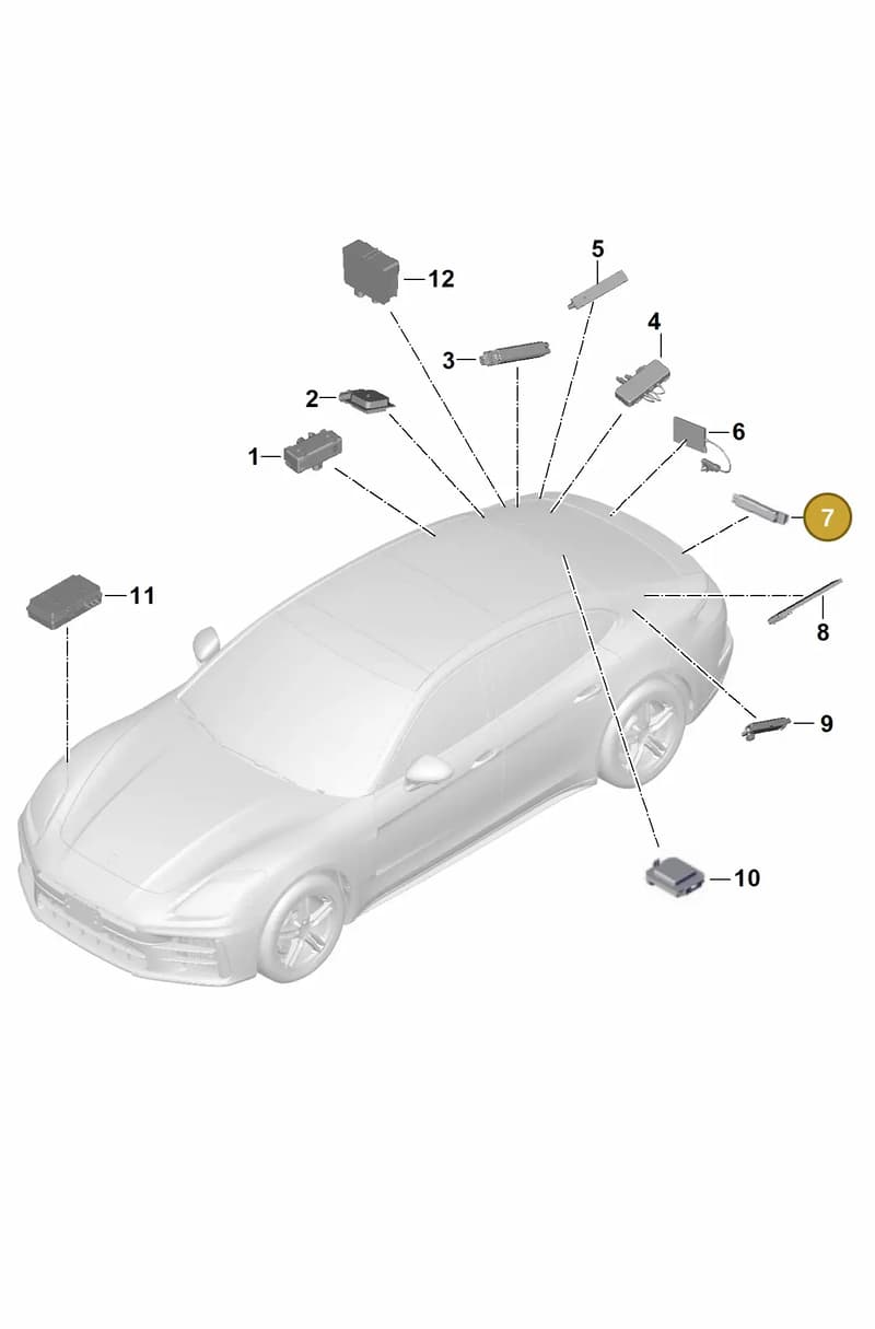 971035225G — Porsche Panamera (2023-2025) diagram p62911300, position 7