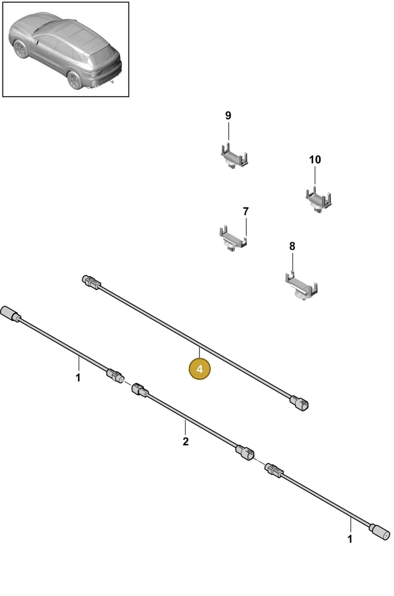 971035415G — Porsche Cayenne (2017-2023) diagram p51911020, position 4