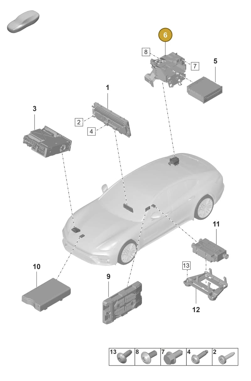 971035480C — Porsche Panamera (2020-2023) diagram p58911000, position 6
